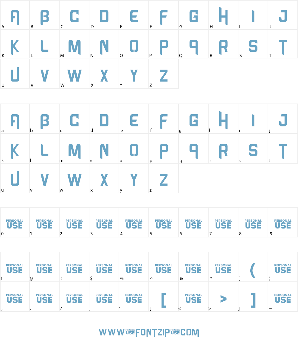 Power Bass Font Character